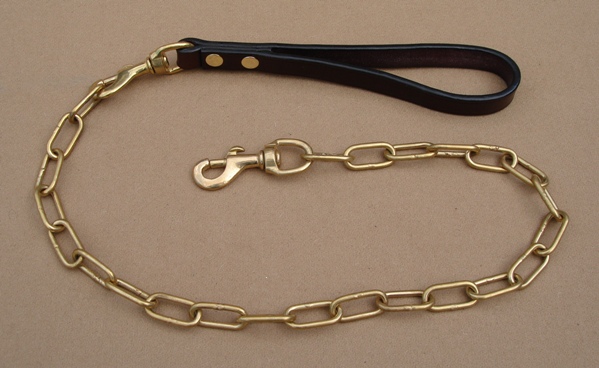 Brass Chain Dog Lead 1 Brass Chain Dog Lead